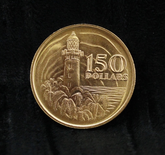 (image for) A SINGAPORE $150 DOLLARS GOLD COIN